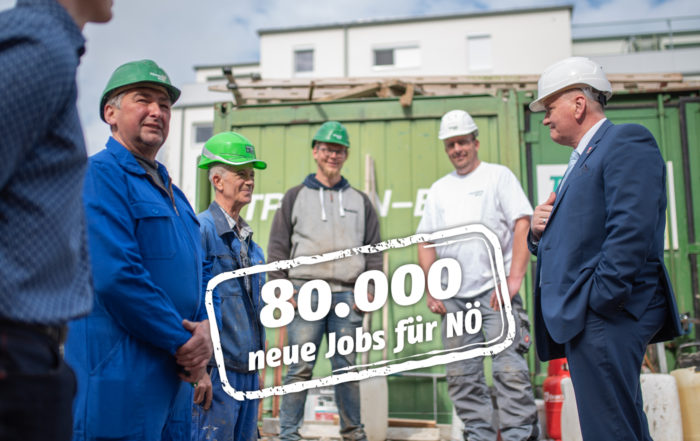 80.000 neue Jobs für NÖ