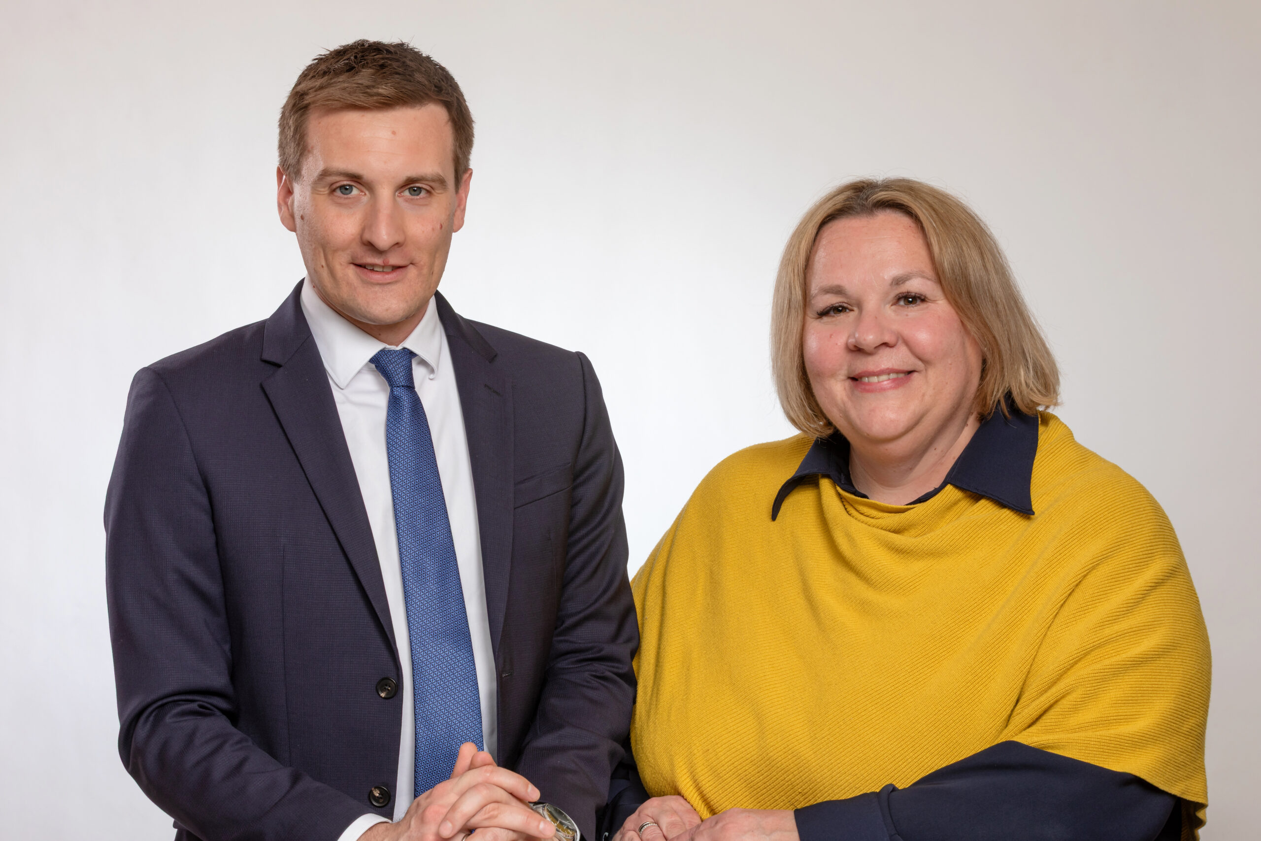LPV Sven Hergovich und LAbg. Kathrin Schindele weiß